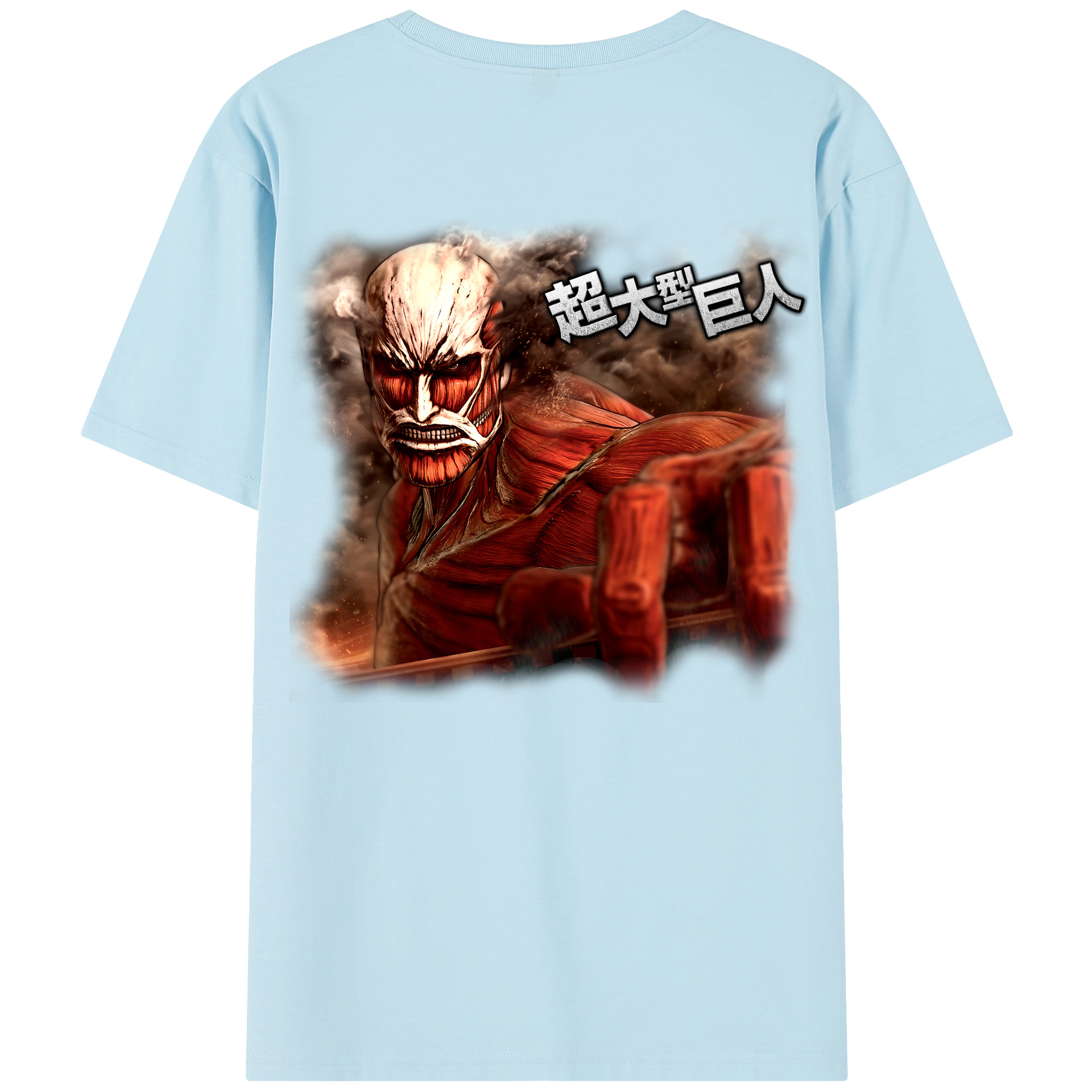 （画像用） 進撃の巨人 Attack on Titan 綿100％半袖Tシャツ（背面プリント）